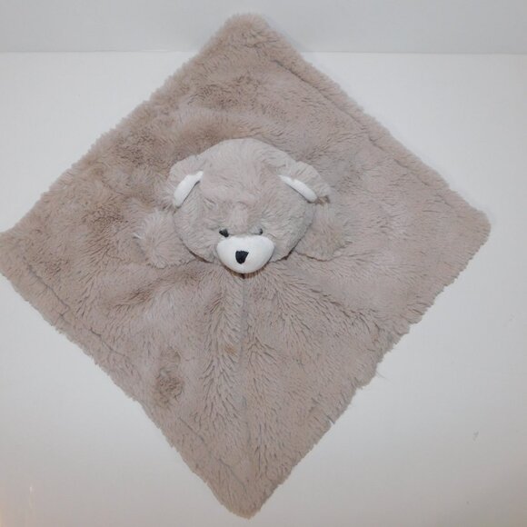 Manhattan Kids Cuddly Pal Brown Tan Teddy Bear Plush Security Blanket Baby Lovey - Picture 3 of 6